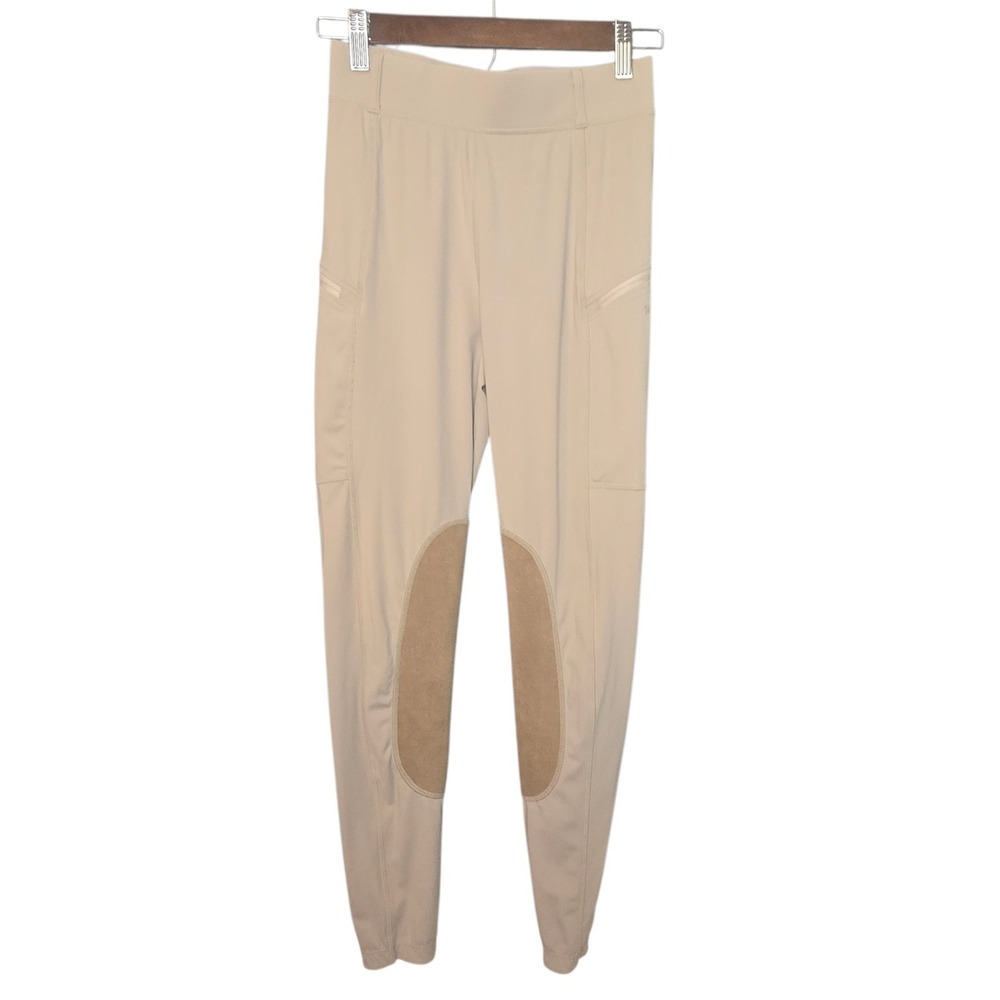 Willit XS Riding Pants Women Beige Knee Patch Athletic Workout Leggings